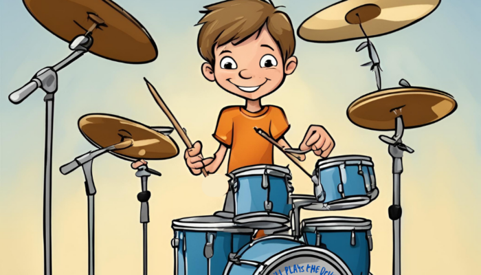 Angelo still plays the drums